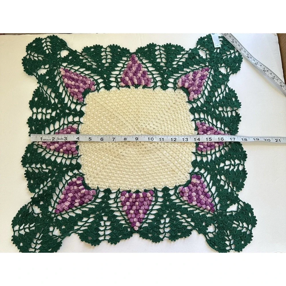Vintage Hand Crocheted Doilies Lot of 3‎ Country Cottage Decor Shabby Chic Boho